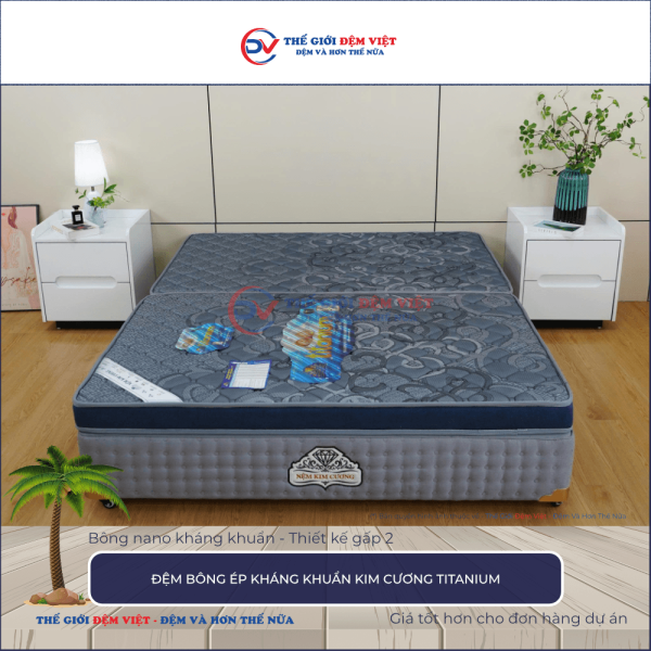 Đệm bông ép Kim Cương Titanium